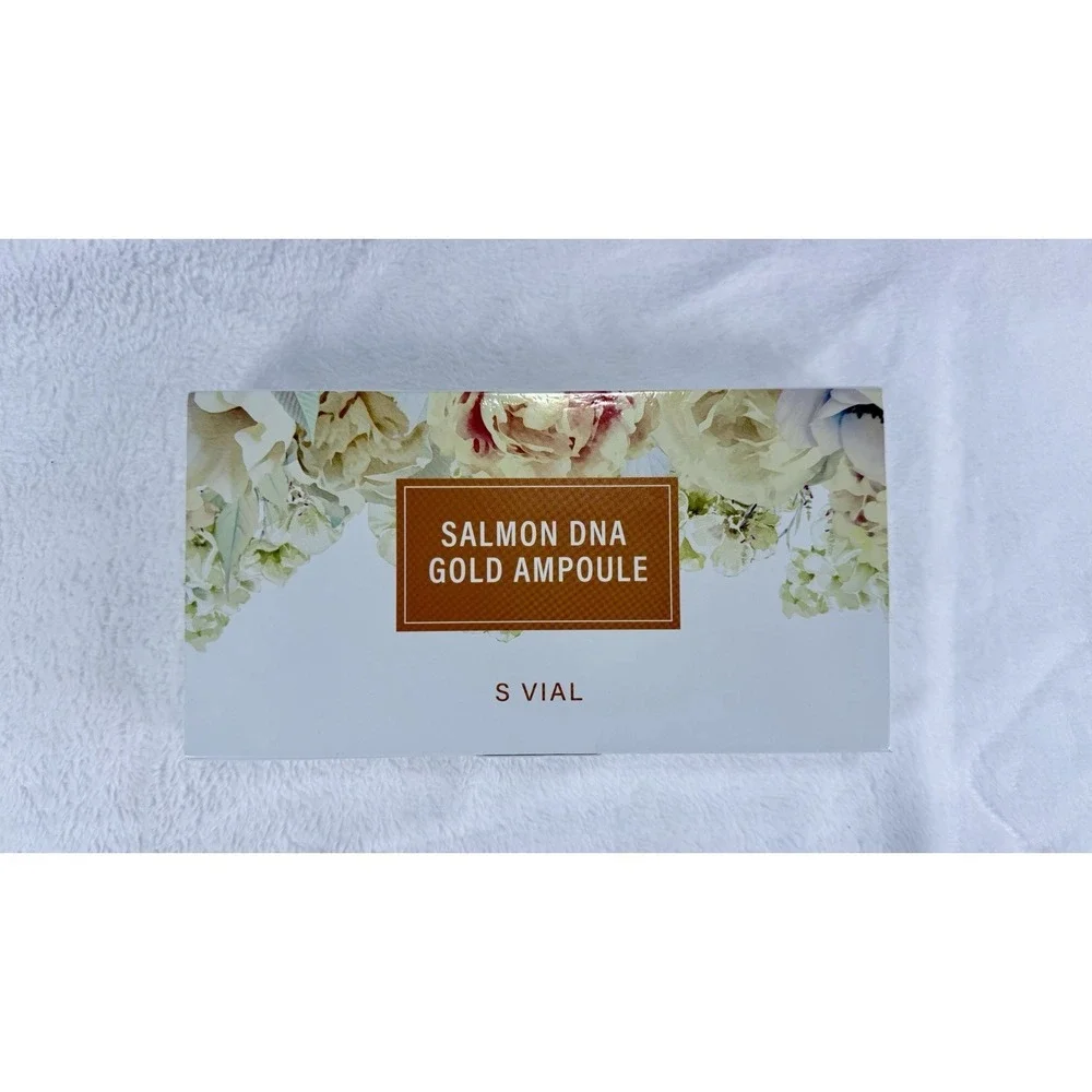 S VIAL Salmon DNA Gold Ampoule Kit PDRN Korean Serum Skin Booster BB Glow 10x5ml